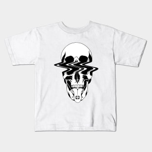 split laughing skull Kids T-Shirt